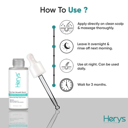 Herys Rosemary Hair Growth Serum | 3% Redensyl &amp; Anagain | 30ml