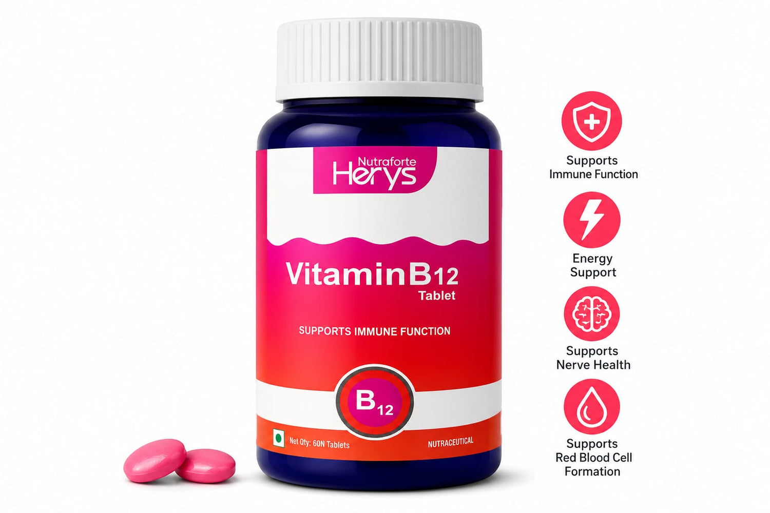 Herys Nutrafort Vitamin B12 Supplements